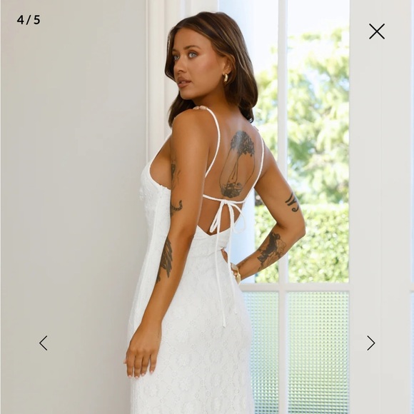 You Got This Maxi Dress White Hello Molly - Picture 2 of 3